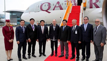 Lãnh đạo địa phương chào mừng hãng hàng không mở đường bay thẳng nối Qatar với Đà Nẵng